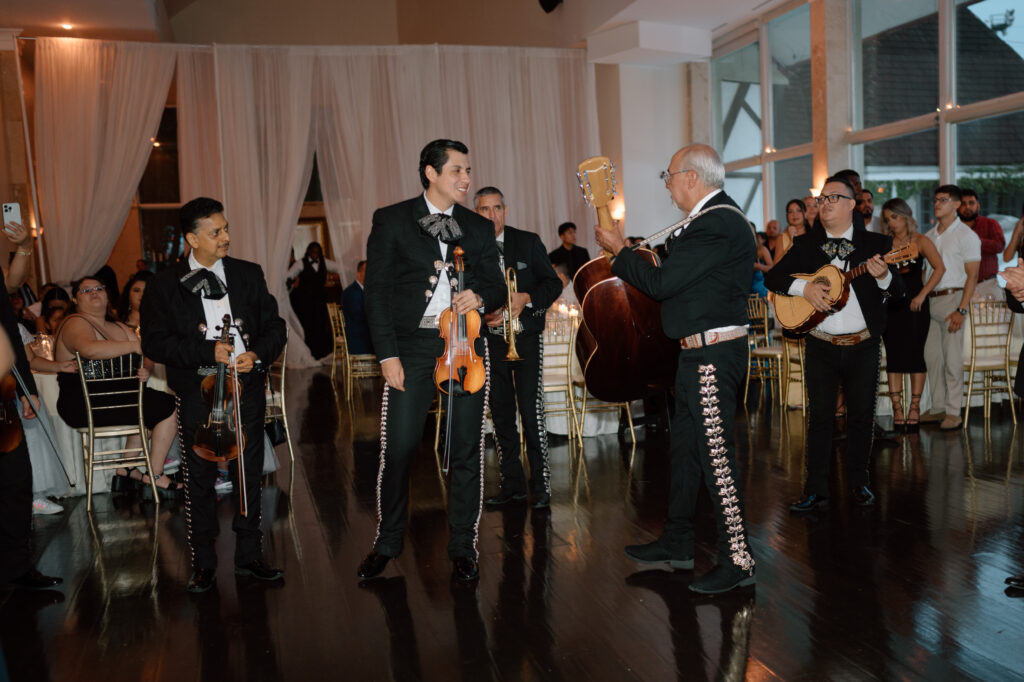mariachi band at traditional Mexican reception 