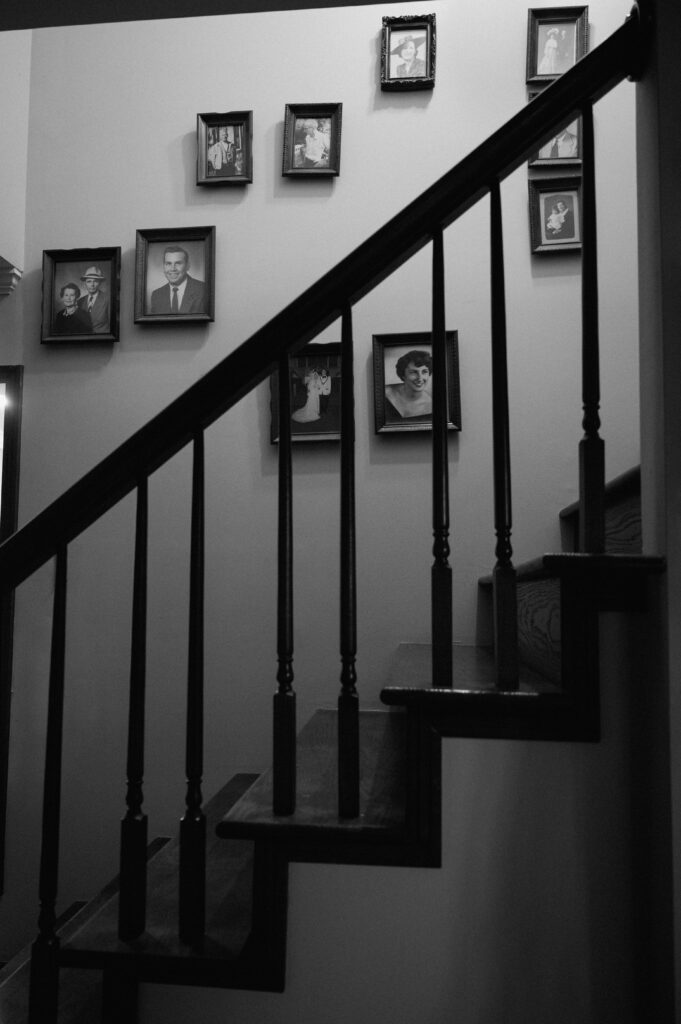 Wall gallery of family generations